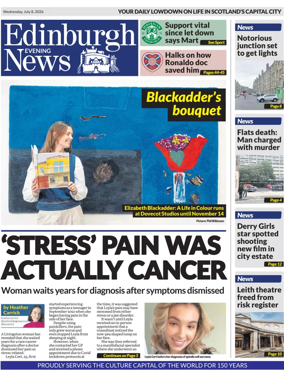 Cover of Edinburgh Evening News