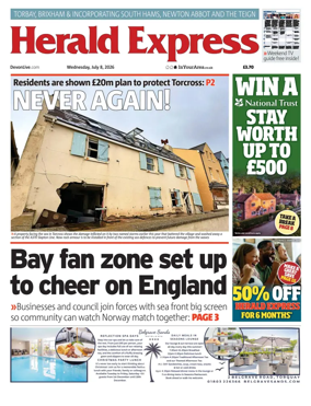 Cover of Herald Express (Torbay Brixham & South Hams Edition)