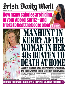 Cover of Irish Daily Mail