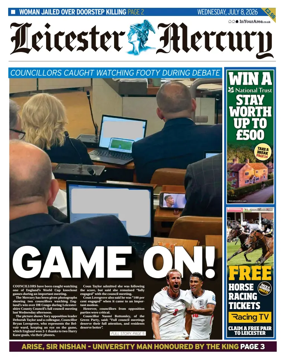 Cover of Leicester Mercury