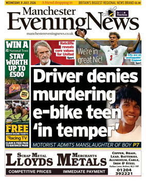 Cover of Manchester Evening News