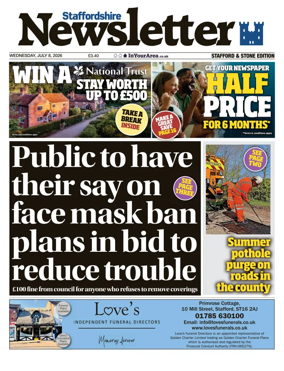 Cover of Staffordshire Newsletter