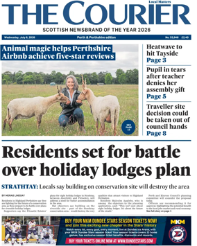 Cover of The Courier & Advertiser (Perth and Perthshire Edition)