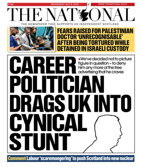 Cover of The National (Scotland)