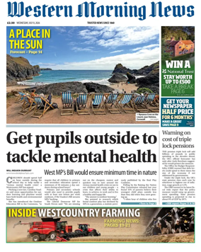Cover of Western Morning News