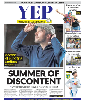 Cover of Yorkshire Evening Post