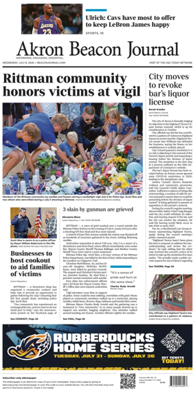 Cover of Akron Beacon Journal