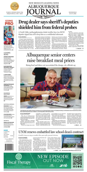 Cover of Albuquerque Journal