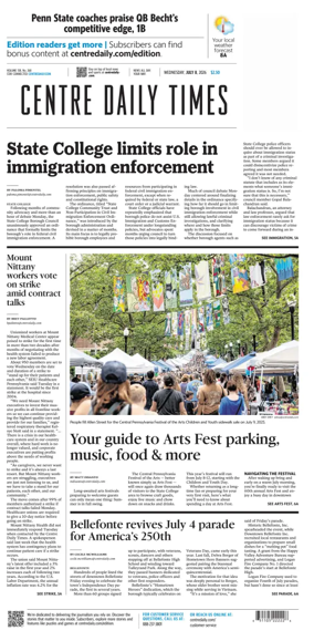 Cover of Centre Daily Times