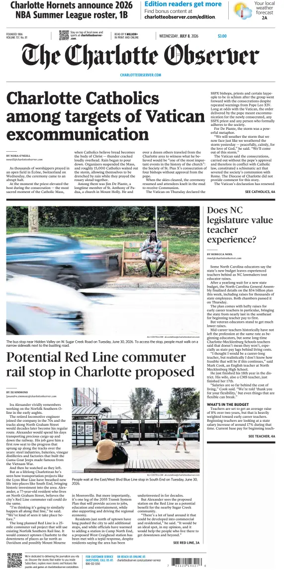 Cover of The Charlotte Observer