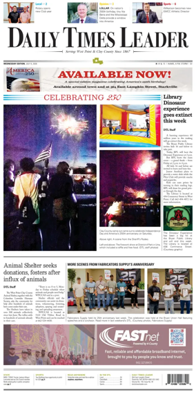 Cover of Daily Times Leader