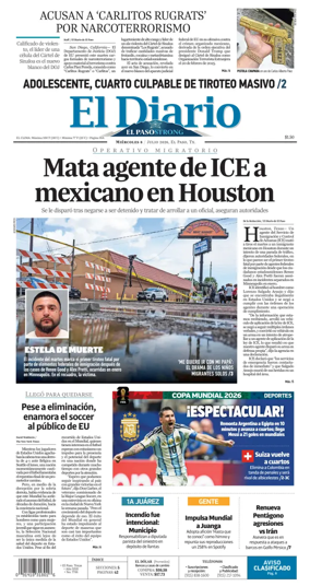Cover of El Diario de El Paso