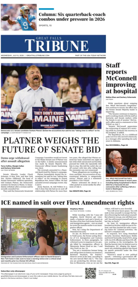Cover of Great Falls Tribune