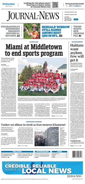 Cover of Hamilton Journal News