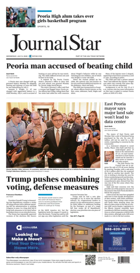 Cover of Journal Star (Peoria)
