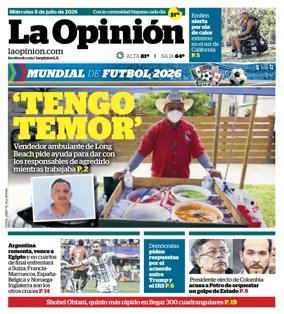 Cover of La Opinion
