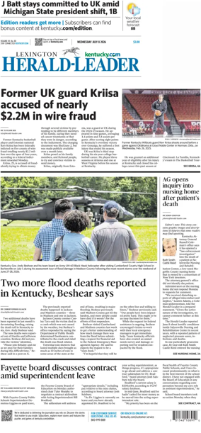 Cover of Lexington Herald-Leader
