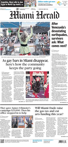 Cover of Miami Herald