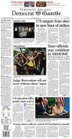 Cover of Northwest Arkansas Democrat-Gazette