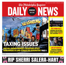 Cover of Philadelphia Daily News