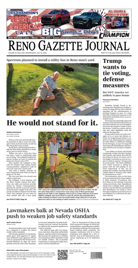 Cover of Reno Gazette Journal