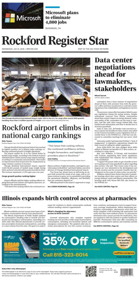 Cover of Rockford Register Star