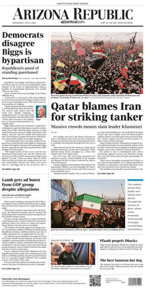 Cover of The Arizona Republic