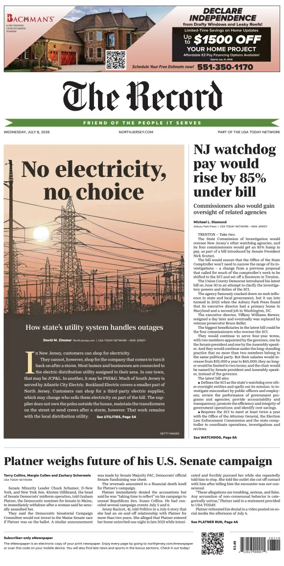 Cover of The Bergen Record