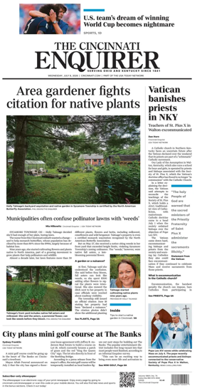 Cover of The Cincinnati Enquirer