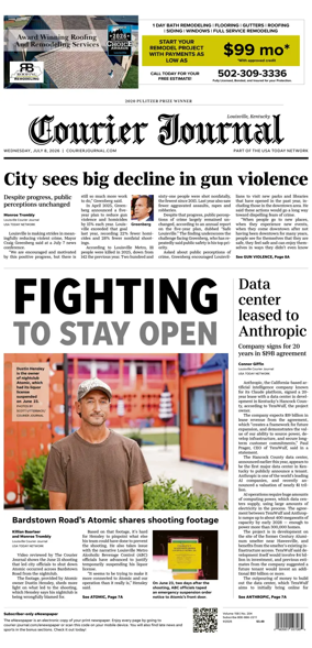 Cover of The Courier-Journal (Louisville)
