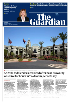 Cover of The Guardian (USA)