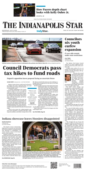 Cover of The Indianapolis Star