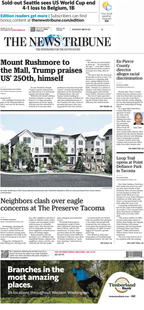 Cover of The News Tribune