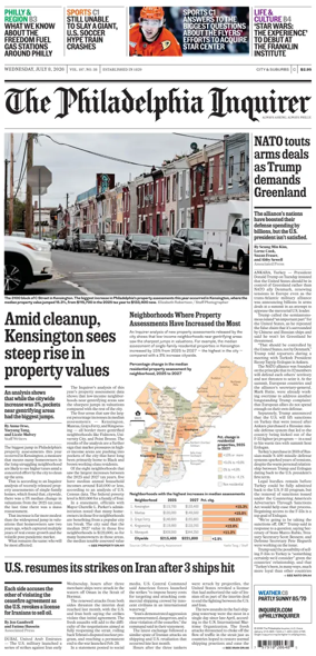 Cover of The Philadelphia Inquirer