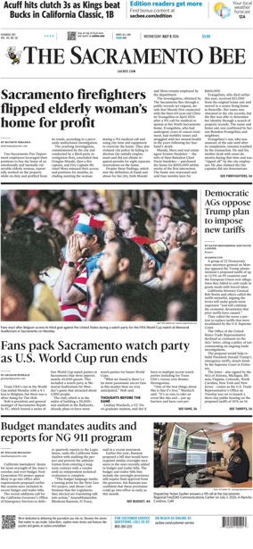Cover of The Sacramento Bee