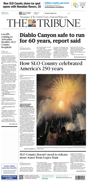 Cover of The Tribune (SLO)