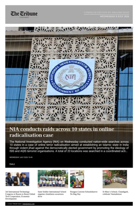 Cover of Tribune India - Compiled Edition