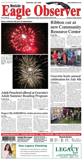 Cover of Westside Eagle-Observer