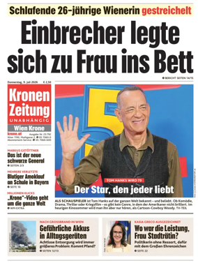 Cover of Kronen Zeitung