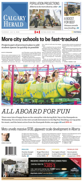 Cover of Calgary Herald