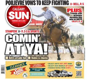 Cover of Calgary Sun