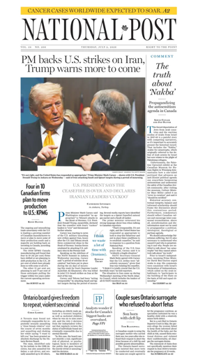 Cover of National Post - (National Edition)