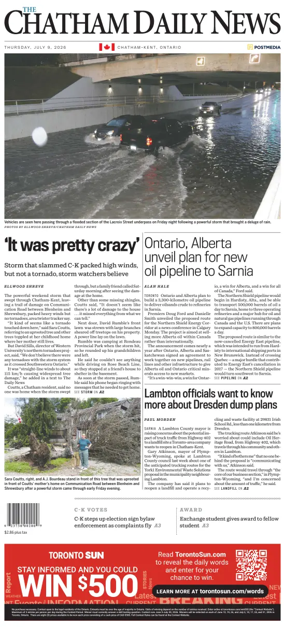 Cover of The Chatham Daily News