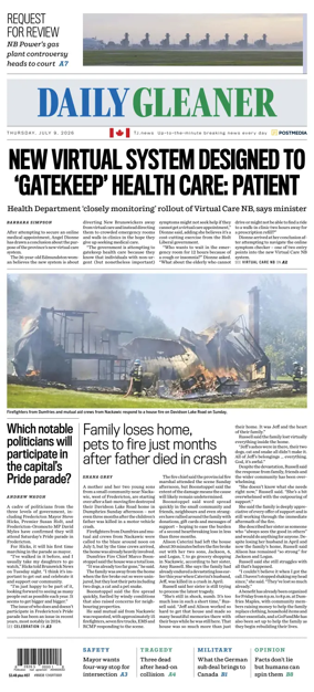 Cover of The Daily Gleaner