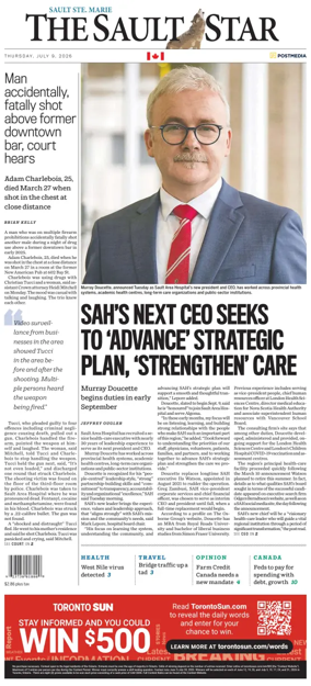 Cover of The Sault Star