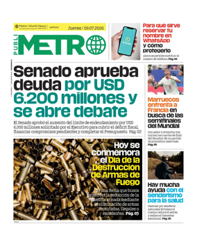 Cover of Publimetro Chile