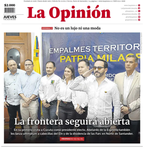 Cover of La Opinion