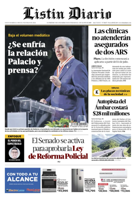 Cover of Listin Diario