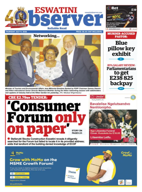 Cover of Eswatini Observer