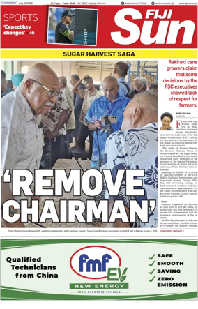 Cover of Fiji Sun